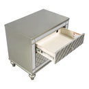  Crown Mark Cristian B1680-2N 2-Drawer Nightstand - Champagne IMAGE 3