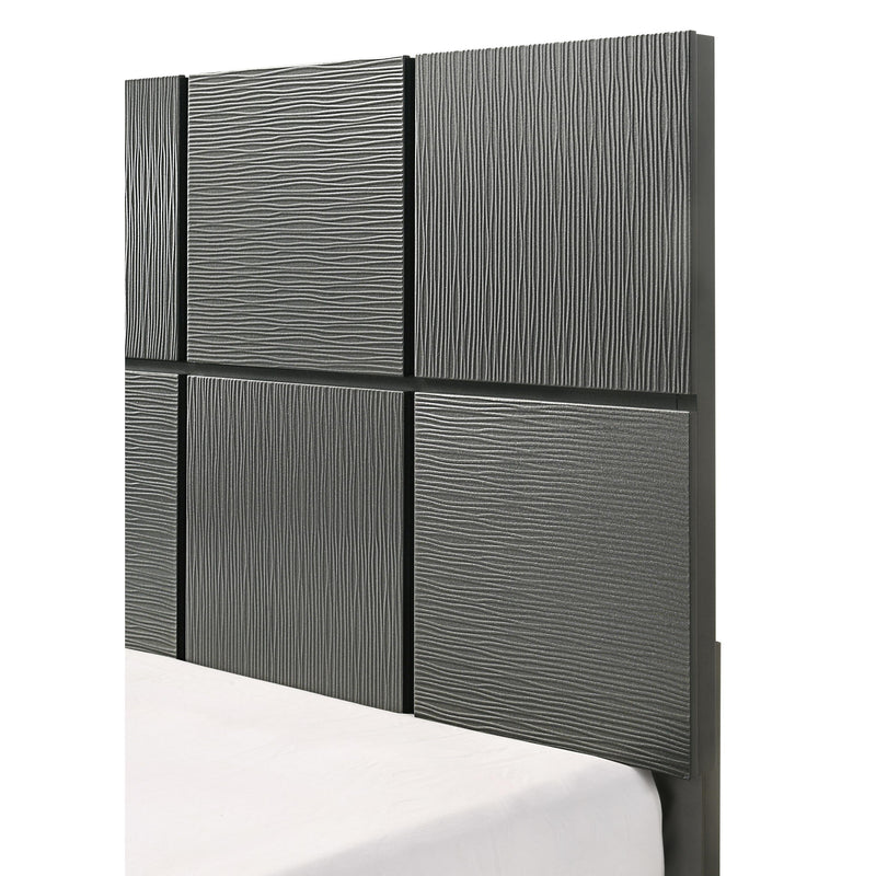  Crown Mark Denker B4715-K King Bed - Gunmetal IMAGE 4