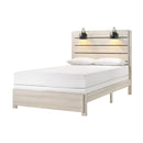 Crown Mark Carter B6810 Full Platform Bed - White IMAGE 1