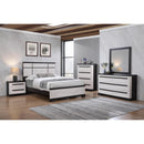  Crown Mark Remington B8162-K King Bed - Black/White IMAGE 2