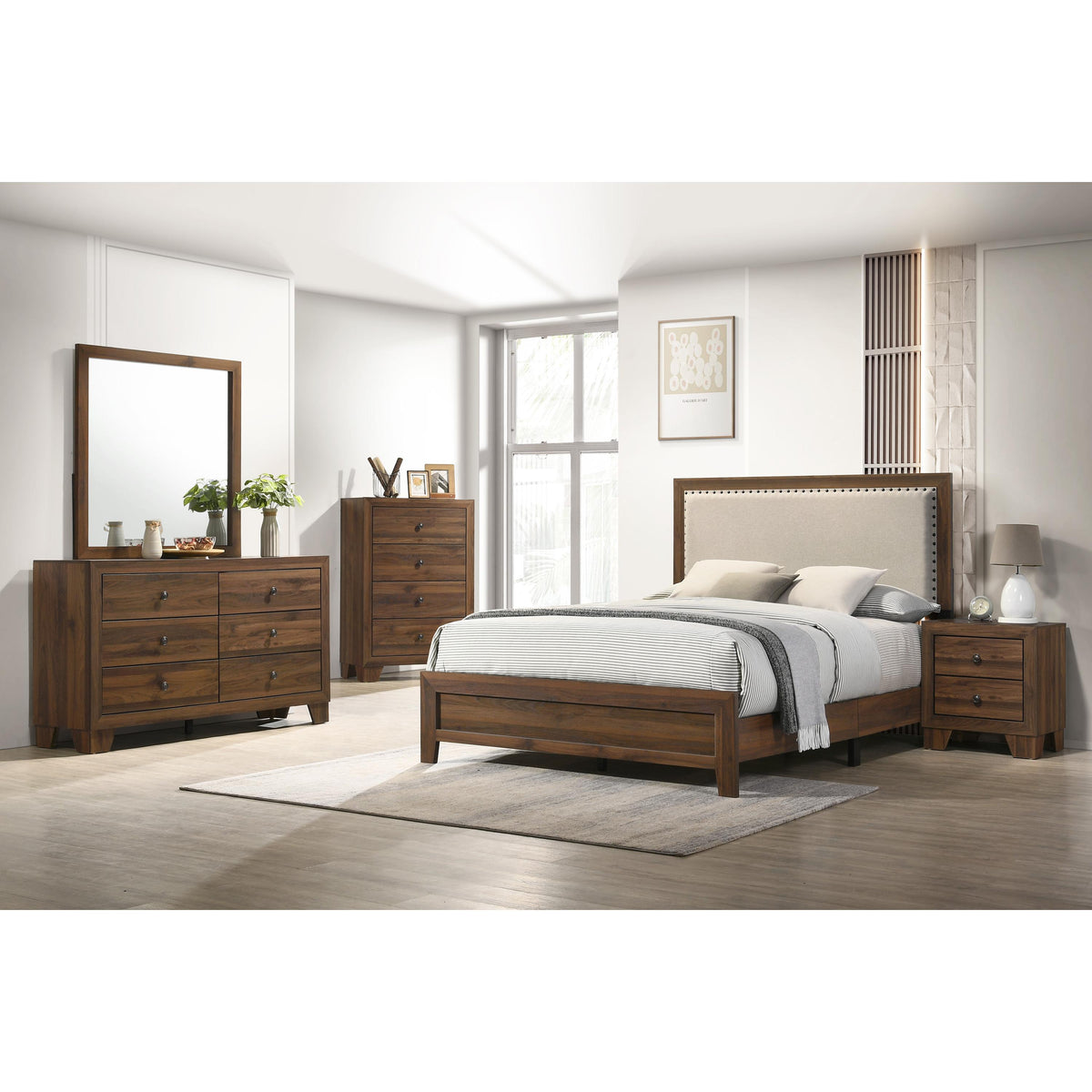  Crown Mark Millie B9255-K-BED King Upholstered Bed IMAGE 2