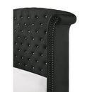  Crown Mark Lucinda B9265-K King Panel Bed - Black IMAGE 4