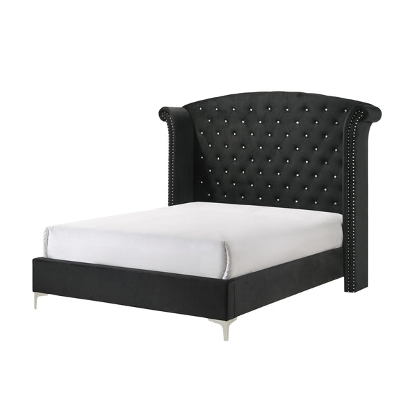 Crown Mark Lucinda Queen Upholstered Panel Bed B9265-Q-FBRL/B9265-Q-HB/B9265-KQ-WG IMAGE 1