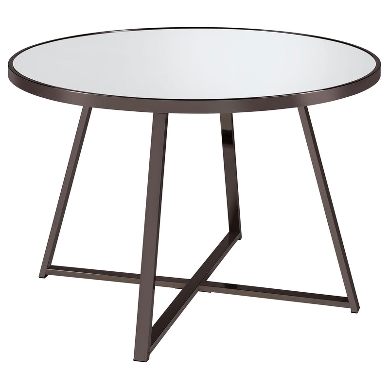 Coaster Furniture Round Jillian Dining Table with Mirror Top 120630 IMAGE 1