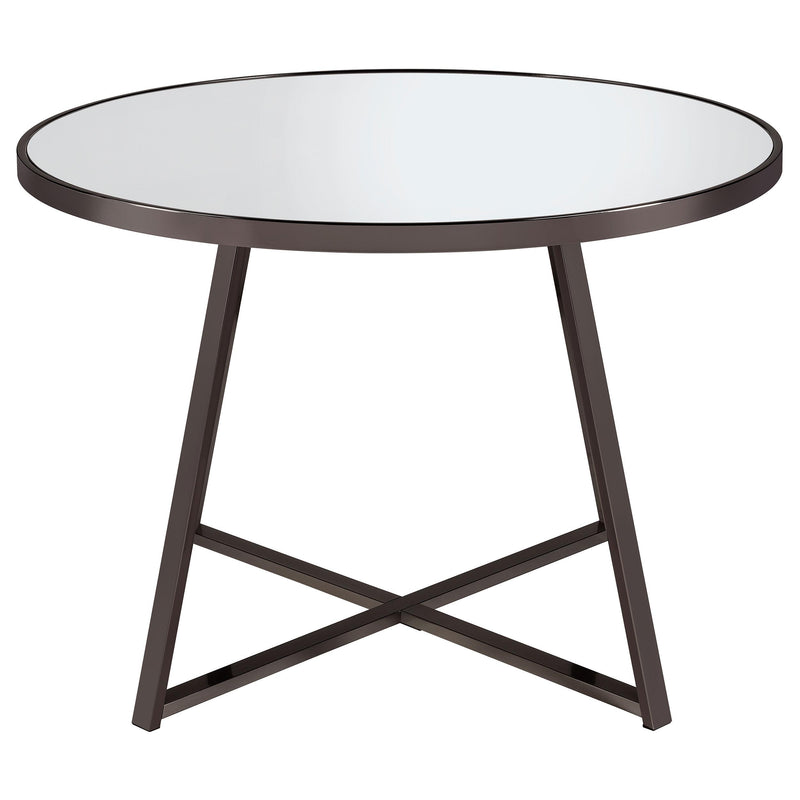 Coaster Furniture Round Jillian Dining Table with Mirror Top 120630 IMAGE 2