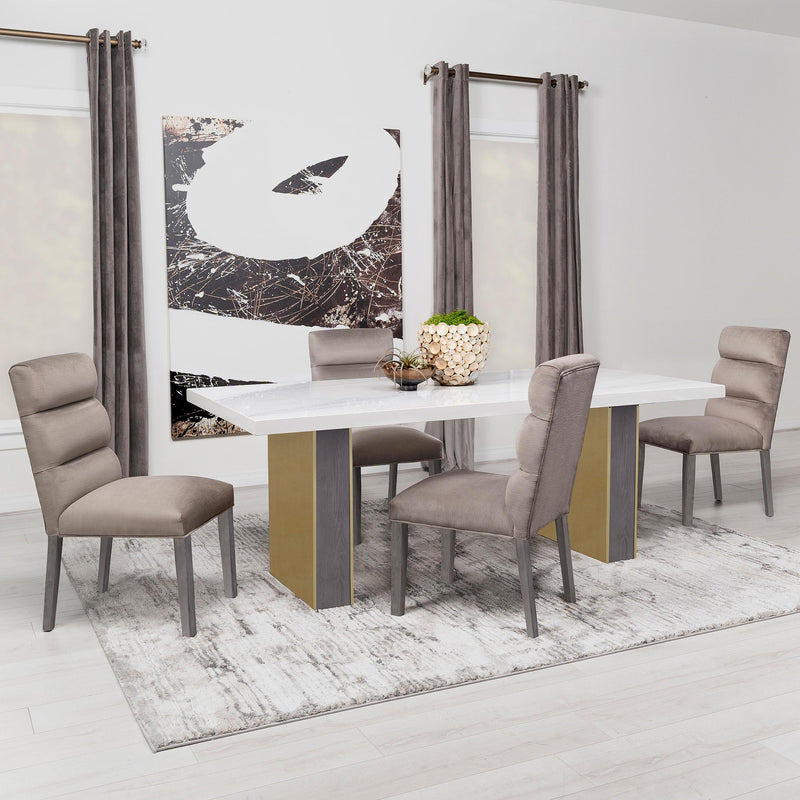 Coaster Furniture Carla 106684 Velvet Upholstered Dining Side Chair - Ash (Set of 2) IMAGE 14