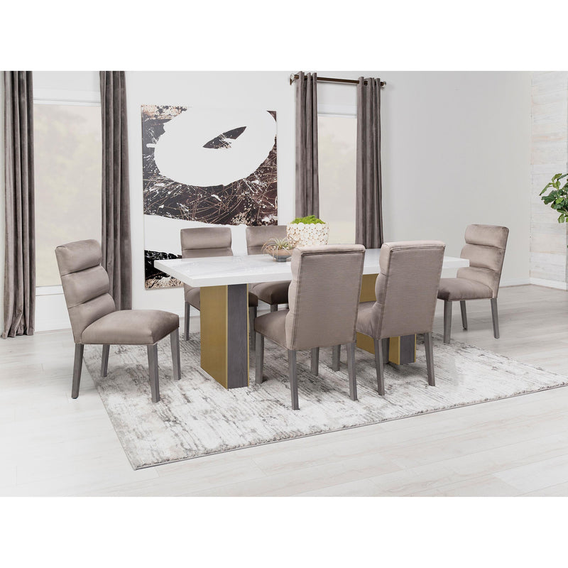 Coaster Furniture Carla 106684 Velvet Upholstered Dining Side Chair - Ash (Set of 2) IMAGE 15
