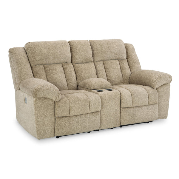 Signature Design by Ashley Tip-Off Power Reclining Fabric Loveseat 6930518 IMAGE 1
