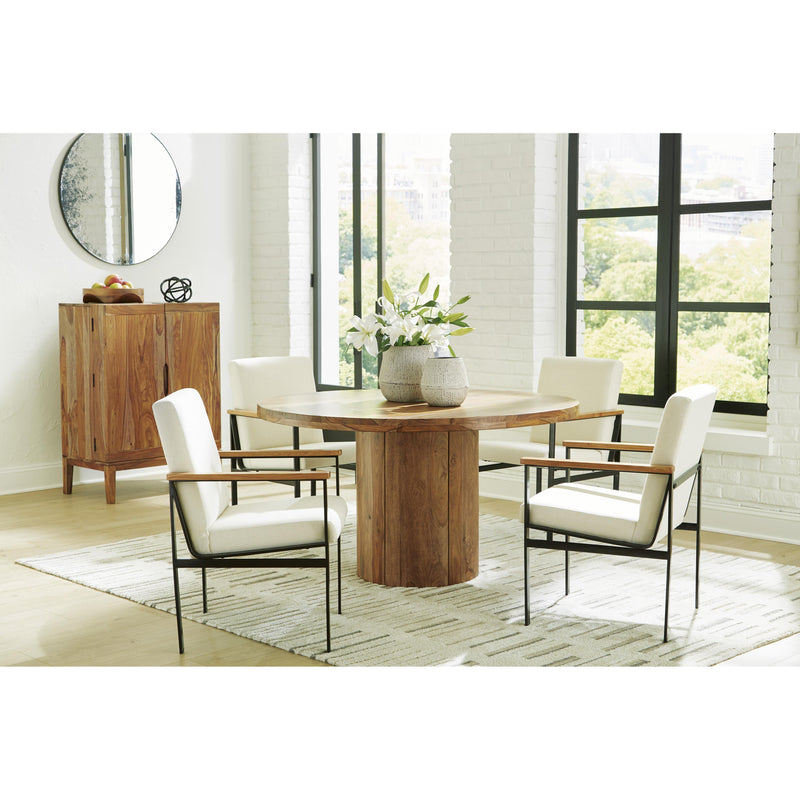 Signature Design by Ashley Round Dressonni Dining Table with Pedestal Base D790-50 IMAGE 15