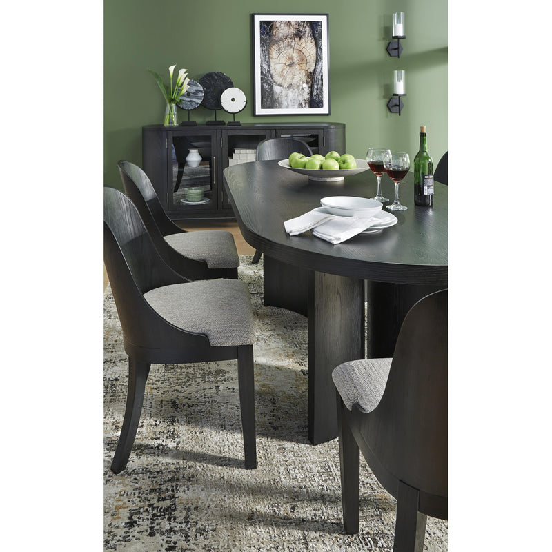 Signature Design by Ashley Oval Rowanbeck Dining Table with Pedestal Base D821-25 IMAGE 15