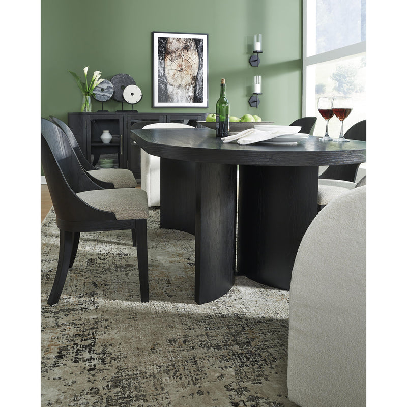 Signature Design by Ashley Oval Rowanbeck Dining Table with Pedestal Base D821-25 IMAGE 20