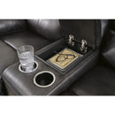 Signature Design by Ashley Mountainous Power Reclining Leather Match Loveseat U6580118 IMAGE 8