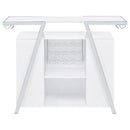 Coaster Furniture Araceli 182355 Home Bar Wine Cabinet - White High Gloss/Chrome IMAGE 14