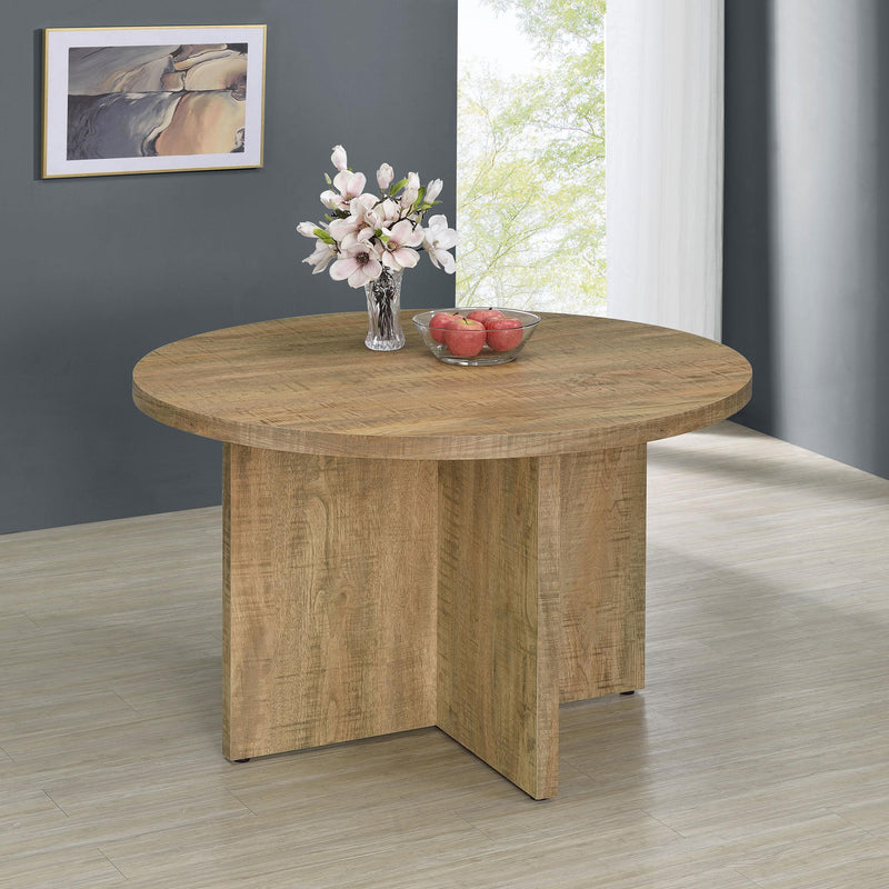 Coaster Furniture Round Jamestown Dining Table with Pedestal Base 183021 IMAGE 2