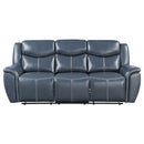 Coaster Furniture Sloane Reclining Leather Look Sofa 610271 IMAGE 4