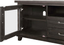 Yosemite - Solid Wood Two Drawer Media Console - Cafe