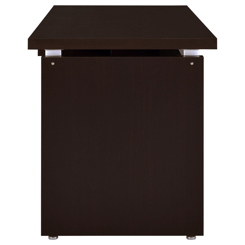 Coaster Furniture Skylar 800891L Engineered Wood L-Shape Computer Desk - Cappuccino IMAGE 5