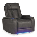 Signature Design by Ashley Feazada Power Rocker Leather Look Recliner 6620513 IMAGE 2