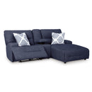  Signature Design by Ashley Acklen Place 93607S4 3 pc Power Reclining Sectional Sofa with Chaise IMAGE 2