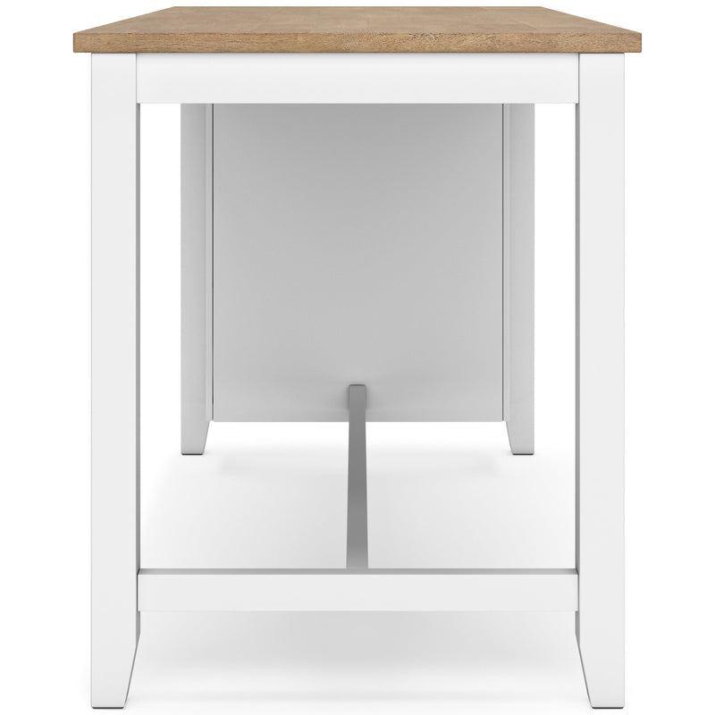Signature Design by Ashley Gesthaven Counter Height Dining Table with Trestle Base D398-13 IMAGE 4