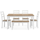 Signature Design by Ashley Gesthaven 6 pc Dinette D398-325 IMAGE 2