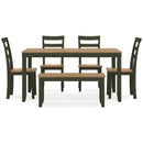 Signature Design by Ashley Gesthaven 6 pc Dinette D401-325 IMAGE 2