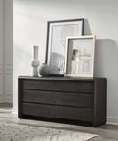 Xolani - Six Drawer Acacia Wood Dresser - Jaguar