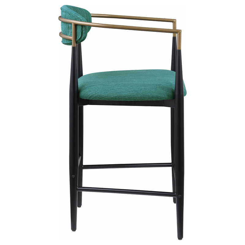 Coaster Furniture Tina 121185 Fabric Upholstered Counter Chair - Green (Set of 2) IMAGE 7