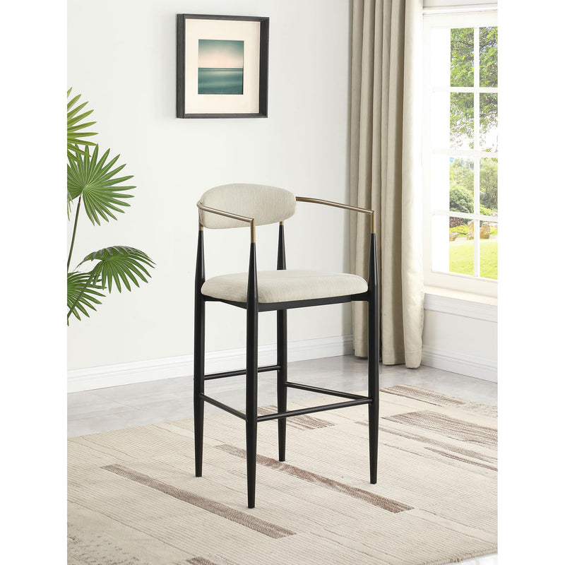 Coaster Furniture Tina 121187 Fabric Upholstered Bar Chair - Beige (Set of 2) IMAGE 8