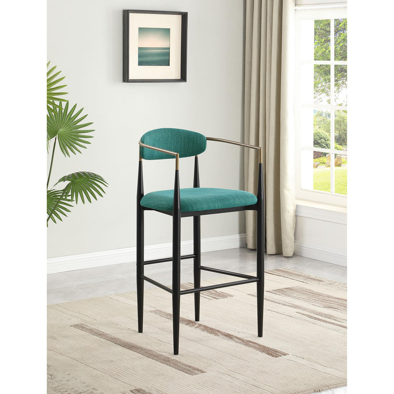 Coaster Furniture Tina 121188 Fabric Upholstered Bar Chair - Green (Set of 2) IMAGE 8