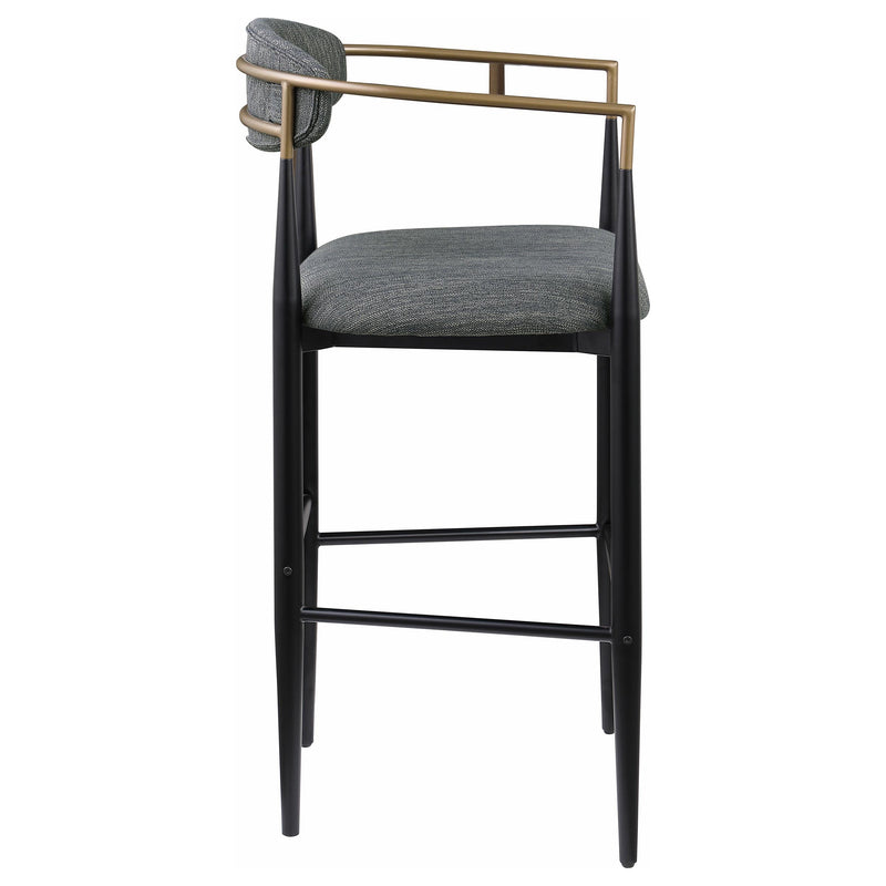Coaster Furniture Tina 121189 Fabric Upholstered Bar Chair - Dark Grey (Set of 2) IMAGE 7