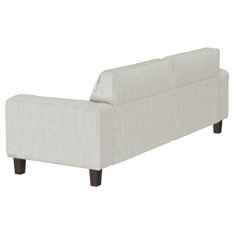 Coaster Furniture Deerhurst 509647 Upholstered Track Arm Tufted Sofa - Greige IMAGE 5