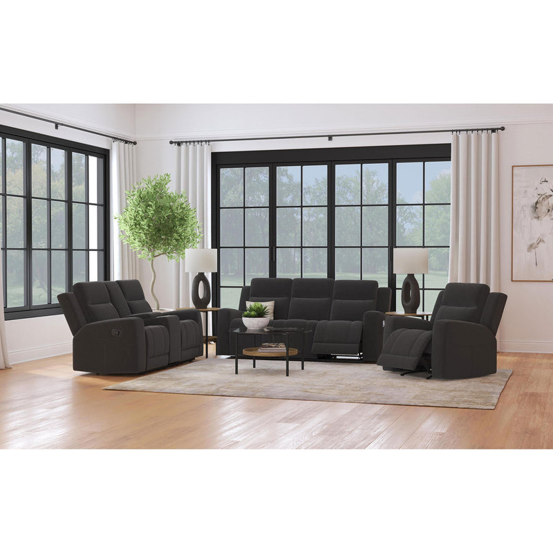 Coaster Furniture Brentwood 610286 Upholstered Recliner Chair - Dark Charcoal IMAGE 9