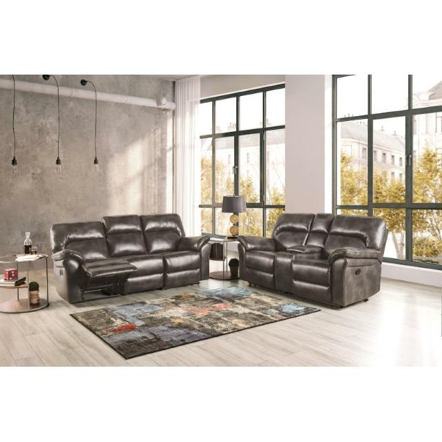 Furniture of America Josias Glider Leatherette Recliner CM9908DG-CH IMAGE 2