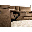 Furniture of America Cerelia Power Reclining Fabric Sectional CM9909BR-SECT-PM IMAGE 5