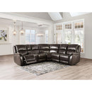 Furniture of America Gorgius Power Reclining Leather Match Sectional CM9910ES-SECT-PM IMAGE 2