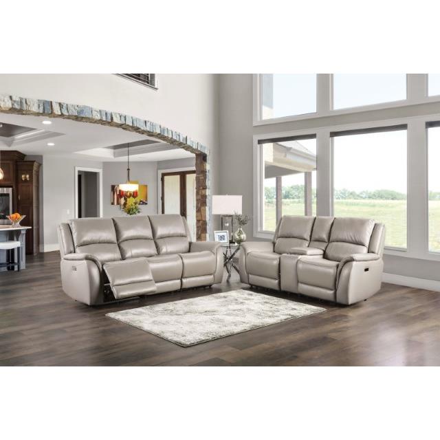 Furniture of America Gorgius Power Leather Match Recliner CM9910ST-CH-PM IMAGE 2
