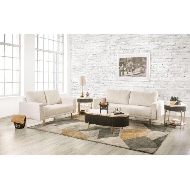 Furniture of America Elverum Stationary Sofa FM61000WH-SF IMAGE 2
