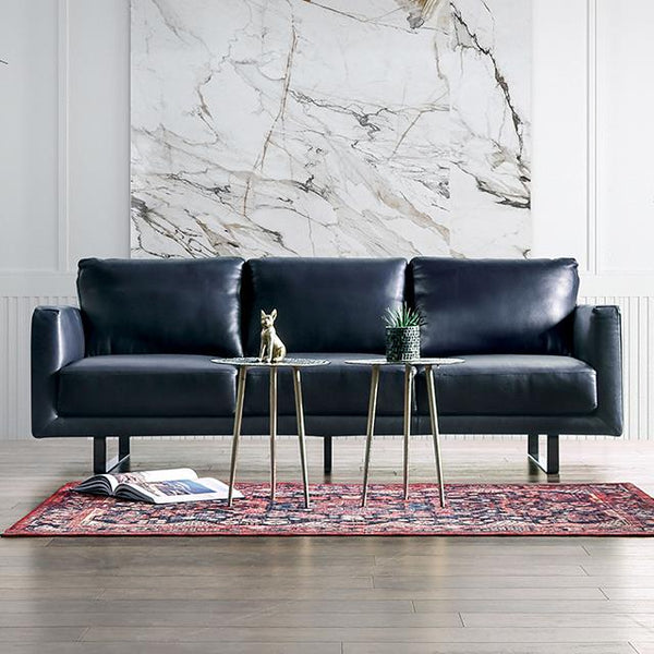 Furniture of America Mezzanotte Stationary Leather Sofa FM90000-SF-PK IMAGE 1