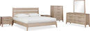 Sumire - Seven Drawer Ash Wood Dresser - Ginger