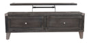 Todoe - Lift Top Cocktail Table - Dark Gray