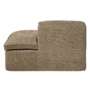 Almano - Modular Right Facing Chaise - Light Brown Chenille