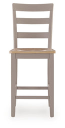 Harperfeld - 5 Pc. - Dining Table And 4 Barstools - Natural / Gray