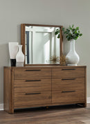 Totes - Six Drawer Dresser - English Walnut
