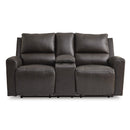 Signature Design by Ashley Boxmere U1310096 Double Reclining Power Loveseat with Console IMAGE 3