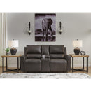 Signature Design by Ashley Boxmere U1310096 Double Reclining Power Loveseat with Console IMAGE 6