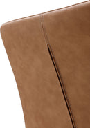 Nicoya - Synthetic Leather Upholstered Dining Chair (Set of 2) - Buckskin And Black