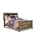 Signature Design by Ashley Trinell B446B87 Full Bookcase Panel Bed IMAGE 1