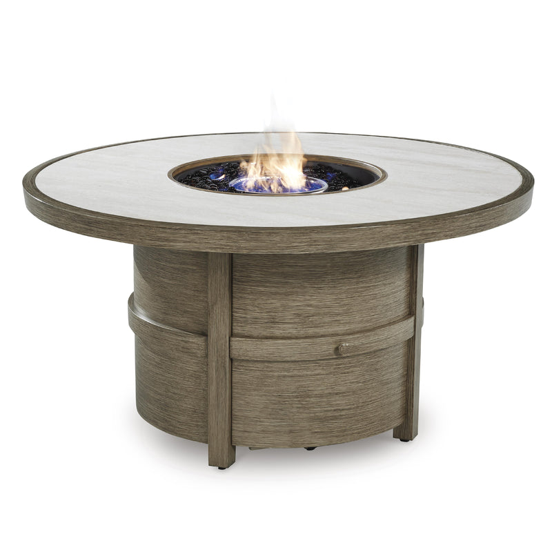 Signature Design by Ashley Rainier Ranch P701-776 Round Fire Pit Table IMAGE 2