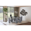 Coaster Furniture Sterling 108121 72-inch Rectangular Dining Table - Grey Faux Marble IMAGE 12